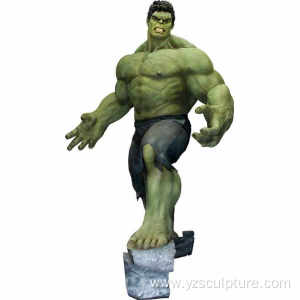 Movie Sculpture Life Size Fiberglass Hulk Sculpture